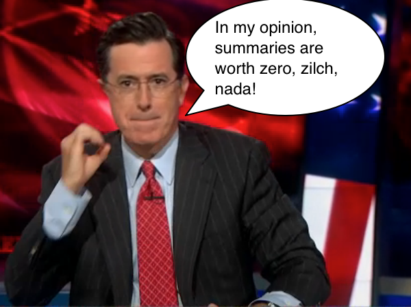 Colbert opinion how to write a good essay offer opinion