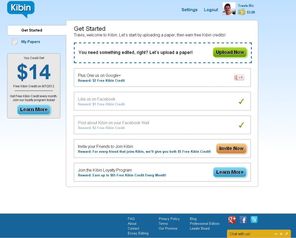 kibin-user-dashboard kibin-user-dashboard